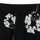 Black Hardies Fist Rhinestone Wreath Sweatpants