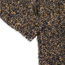 Black Woven Raglan Crewneck Sweater
