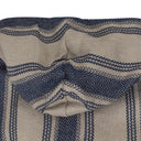 Beige Stripe Linen Mexican Parka