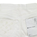 White Tuffetage Monogram Skinny Jeans