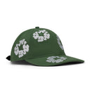 Green Cotton Wreath Fitted Cap