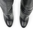 BLACK MONIQUE KNEE-HIGH BOOTS