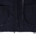 Navy Cropped Raglan Jacket