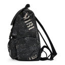 Black Washed Rucksack Backpack