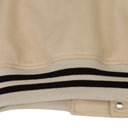 Alabaster Varsity Bones Bomber Jacket