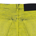 Sulphur Yellow Skinny Paint Job Jeans
