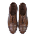 BROWN LACED STRAND CAP TOES OXFORDS