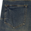 Dark Indigo Stratos Vintage Knee Slit Jeans