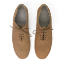BEIGE VELVET KID LOW TOP OXFORDS