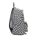 Black Wavy Houndstooth Backpack