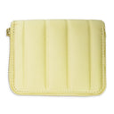YELLOW MINI SATIN WALLET