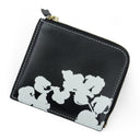 Black Cotton Wreath Wallet