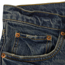 Dark Indigo Vintage Square Patch Repair Jeans