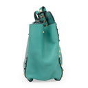 BLUE SMALL ROCKSTUD TRAPEZE SHOULDER BAG