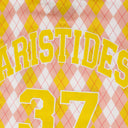 Pink / Yellow Intarsia Polo T-Shirt