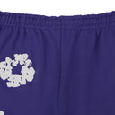 Purple Cotton Wreath Shorts