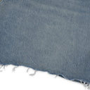 Blue Plain Denim Shorts