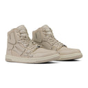 Beige Crystal Skel Top Hi Sneakers