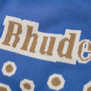 Blue Knit Bandana Shorts