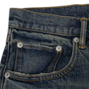 Dark Indigo Stratos Vintage Knee Slit Jeans