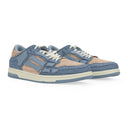 Beige/Blue Raffia Skel Top Low