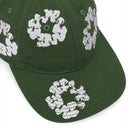 Green Cotton Wreath Fitted Cap