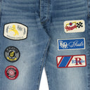 Indigo Patch Denim Pants