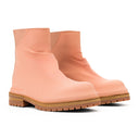 Pink Marathon Zipped Boots
