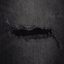 Black Concorde Rip Repair Wide-Leg Jeans