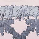 Mauve Chalk Skate Fit Dripping Arrow T-Shirt