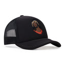 Black Crown Made of Cotton Trucker Hat