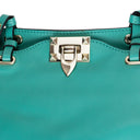 BLUE SMALL ROCKSTUD TRAPEZE SHOULDER BAG