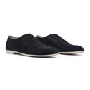 Black Velvet Low Top Derby Shoes