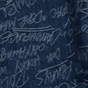 Blue Graffiti Straight Leg Jeans