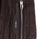 Brown Quilted Down Bomber