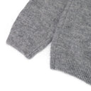 Grey Relaxed-Fit Polo Sweater