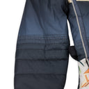 Black Multi Belted Puffer Jacket