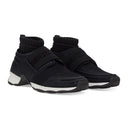 Black Stretch Fabric CC Sneakers