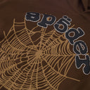 Brown Rhinestone Og Web Hoodie