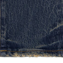Mid Indigo Skinny Crackle Coated Jeans