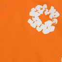 Orange Cotton Wreath Zip-UP Hoodie