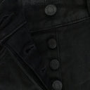 Black P004 Resin Flared Jeans