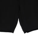 Black Folded Waist Jorts