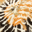 Brown / Orange Tie Dye Polar Fleece Hoodie