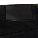 Black Dirty Coated Flare Jeans