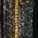 Black Braided Bandana Shorts