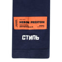 Blue Cropped Logo Turtleneck