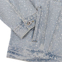 Light Indigo Crystal Galore Denim Jacket