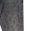 Grey Embossed P001 Denim