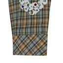 Tan Cotton Wreath Western Button-Up